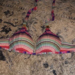 Rainbow swim top!